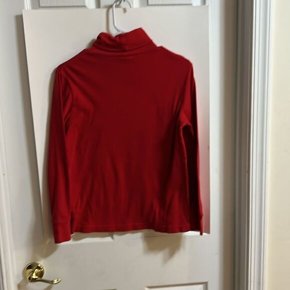 Cat & Jack size 12/14 kids red turtleneck - Picture 4 of 4